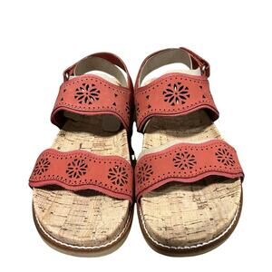 Earth Brand Women’s Strappy Slingback Casual Sandals- Style: Ferne; Red. Size 5M